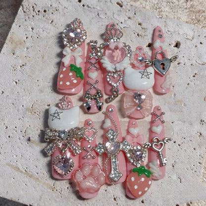 Dekorative 3D Nagelkunst Tipps Set