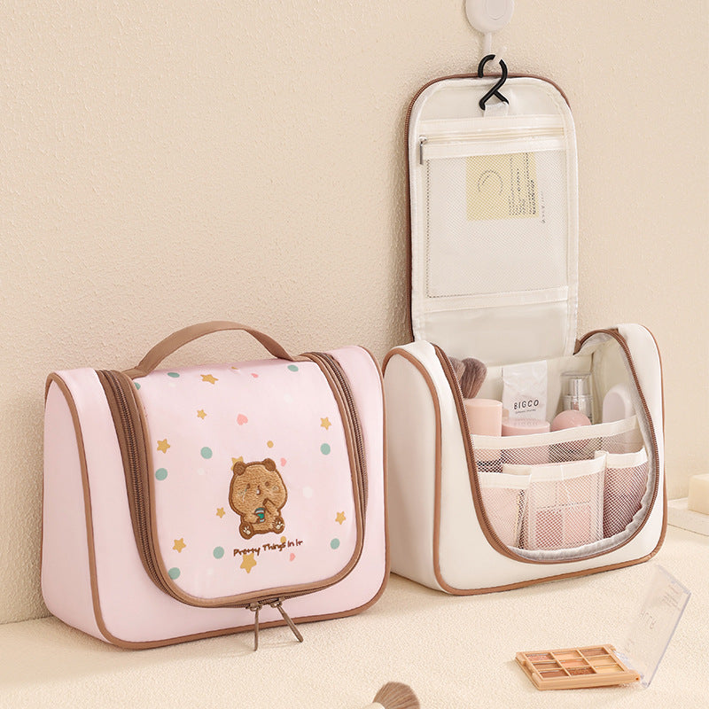 Süßer Cartoon-Druck Kosmetik Organizer Brehn