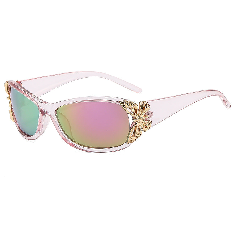 Modebewusste, mit Schmetterlingen verzierte Sonnenbrille Brehn