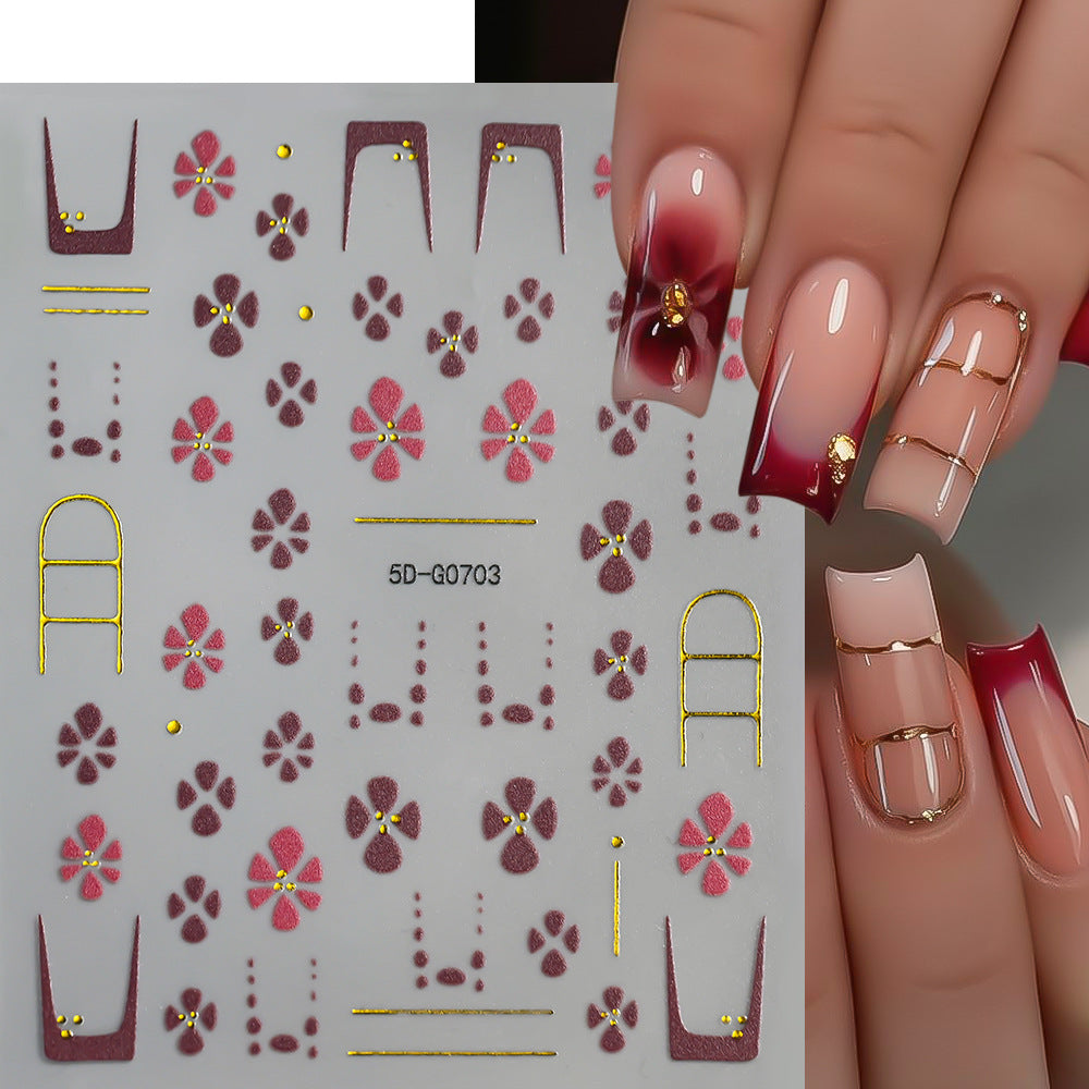 Kreatives Nagelkunst Sticker-Set