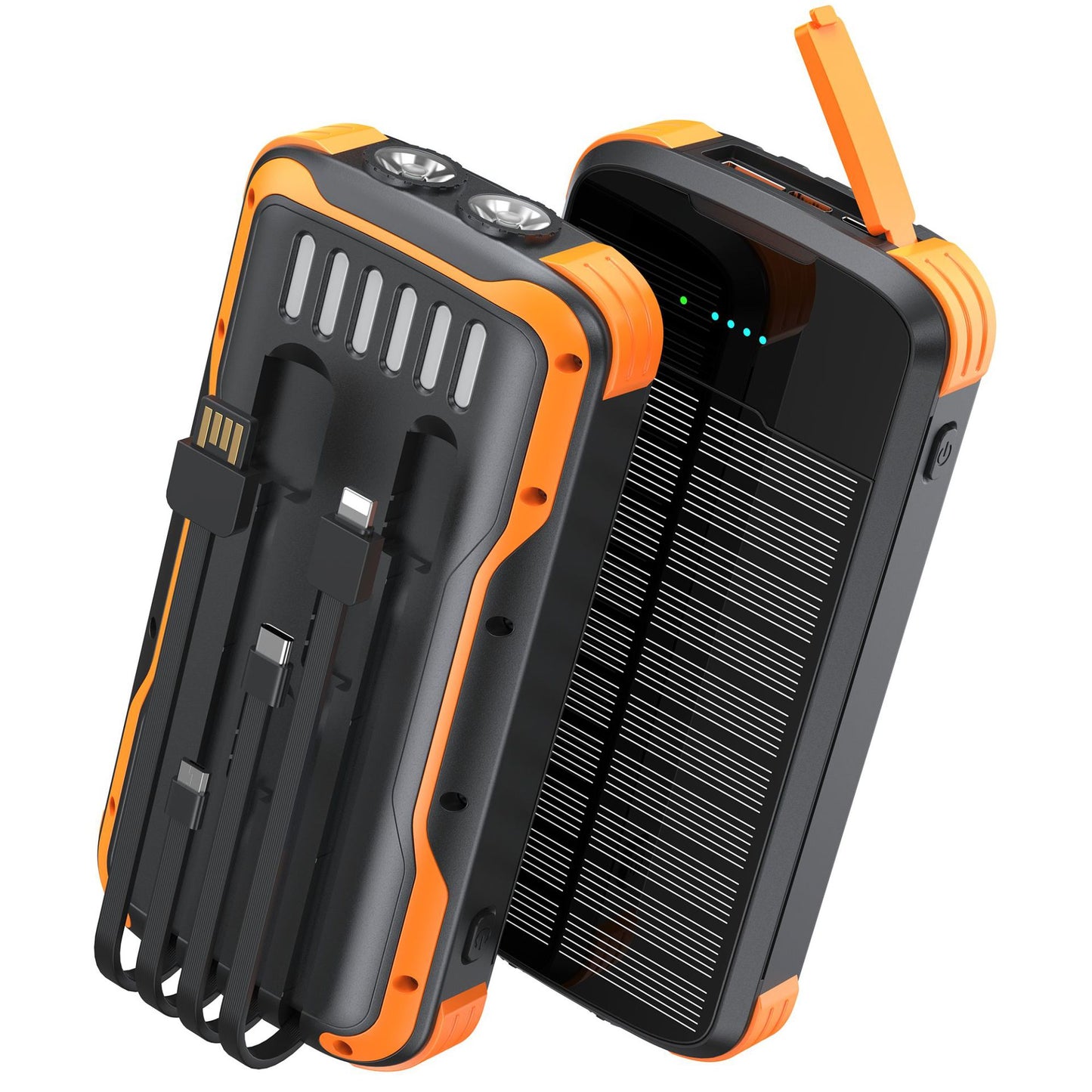 Tragbare Solar-Powerbank mit Multifunktionalen Ladeanschlüssen Brehn