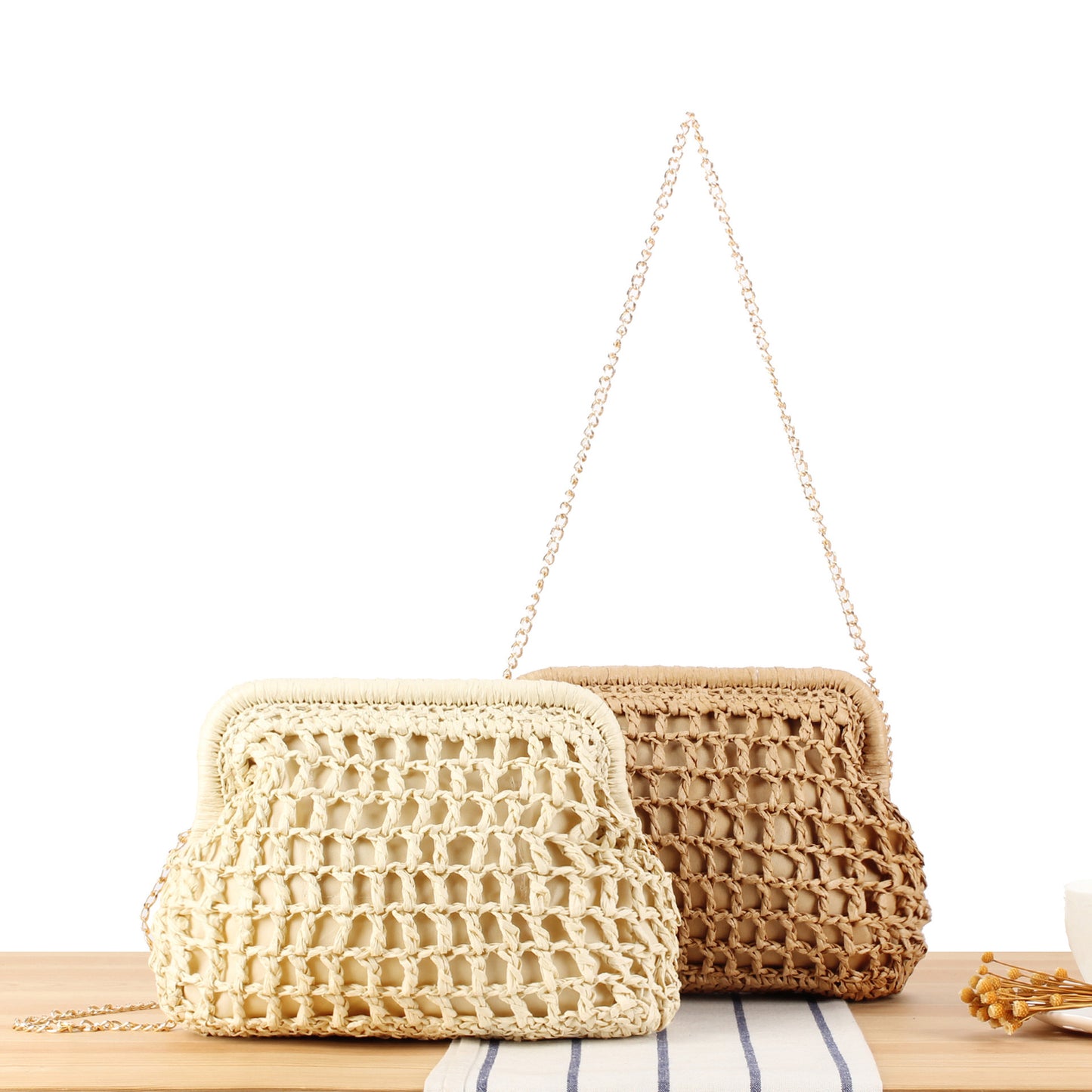 Designer Schultertasche mit Elegantem Faltenmuster Brehn