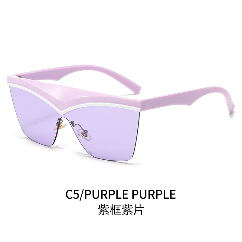 Damen Designer-Sonnenbrille mit asymmetrischem Rahmen und hochmodernen Gläsern Brehn