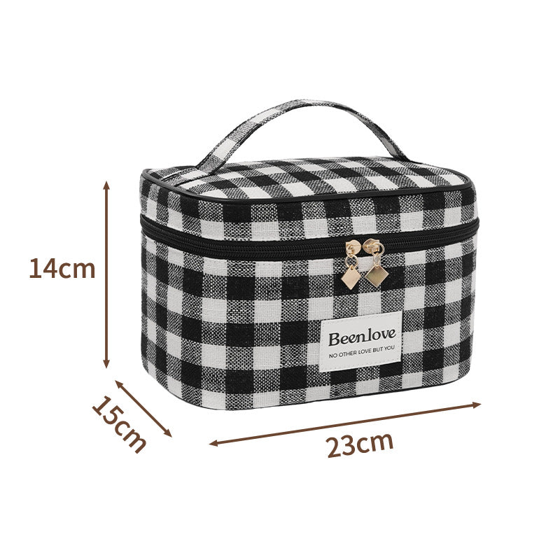 Stylische Karierte Make-up Tasche Brehn