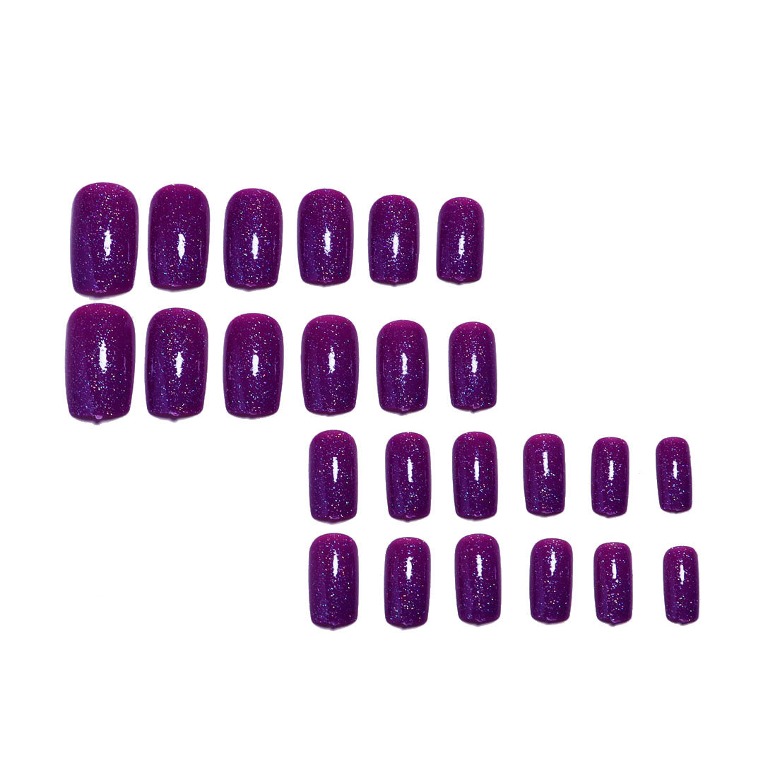 Glitzernde Gel-Nail-Tipps Brehn