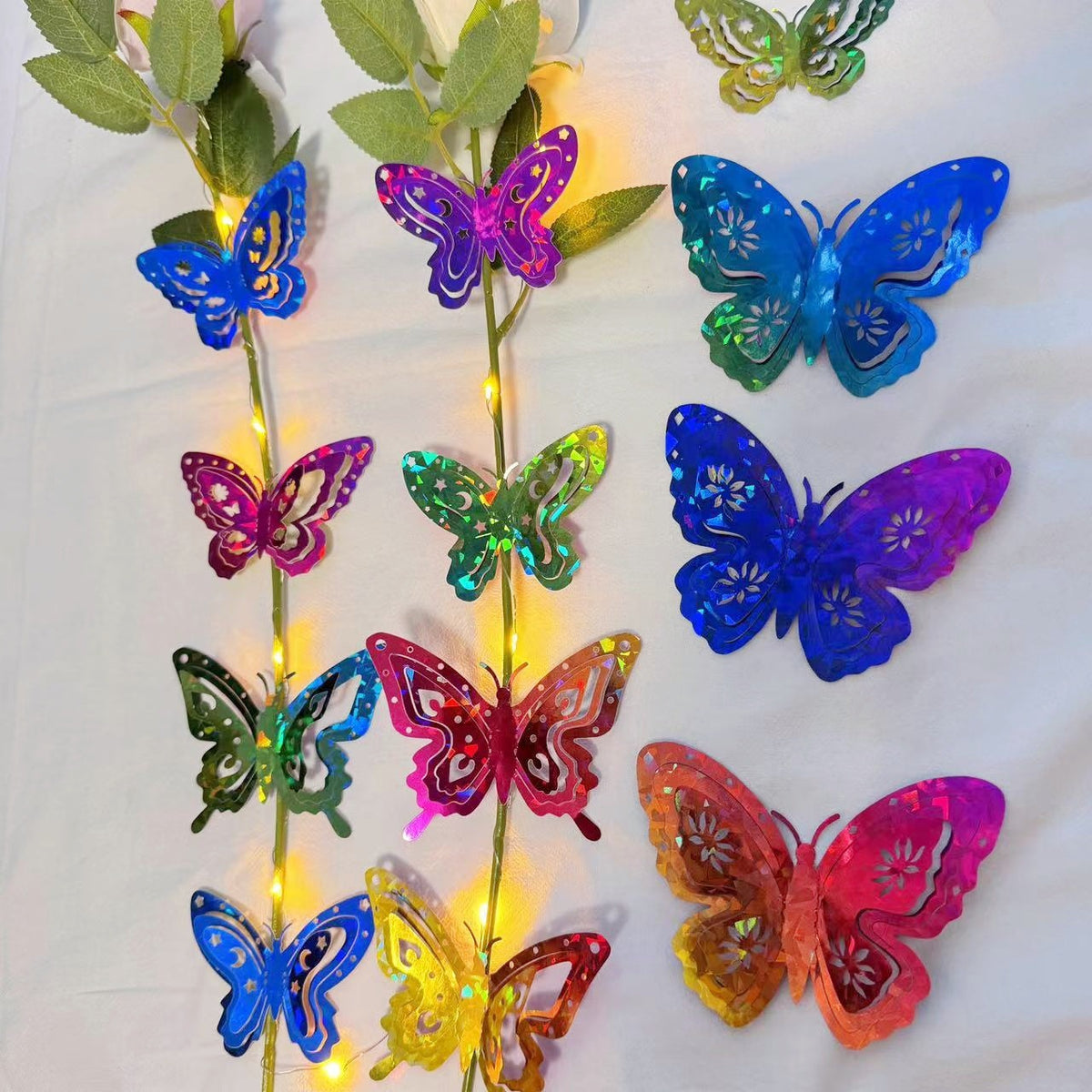 Dekorative LED Schmetterlings Lichterkette Brehn