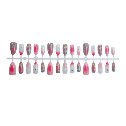 Sternenförmige schicke Press-On Nail Art