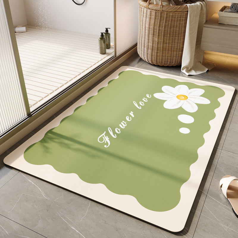 Dekorative florale Badematte Brehn