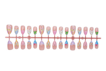 Kunstnagelset mit sommerlichen Bikini-Motiven Brehn