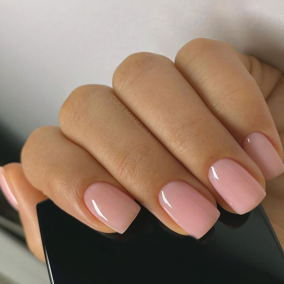 Elegantes glänzendes quadratisches Nagelset Brehn