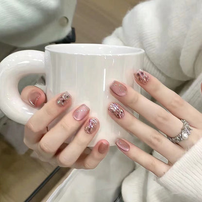 Premium Glitzernde Press-On Nagelerweiterungen Brehn