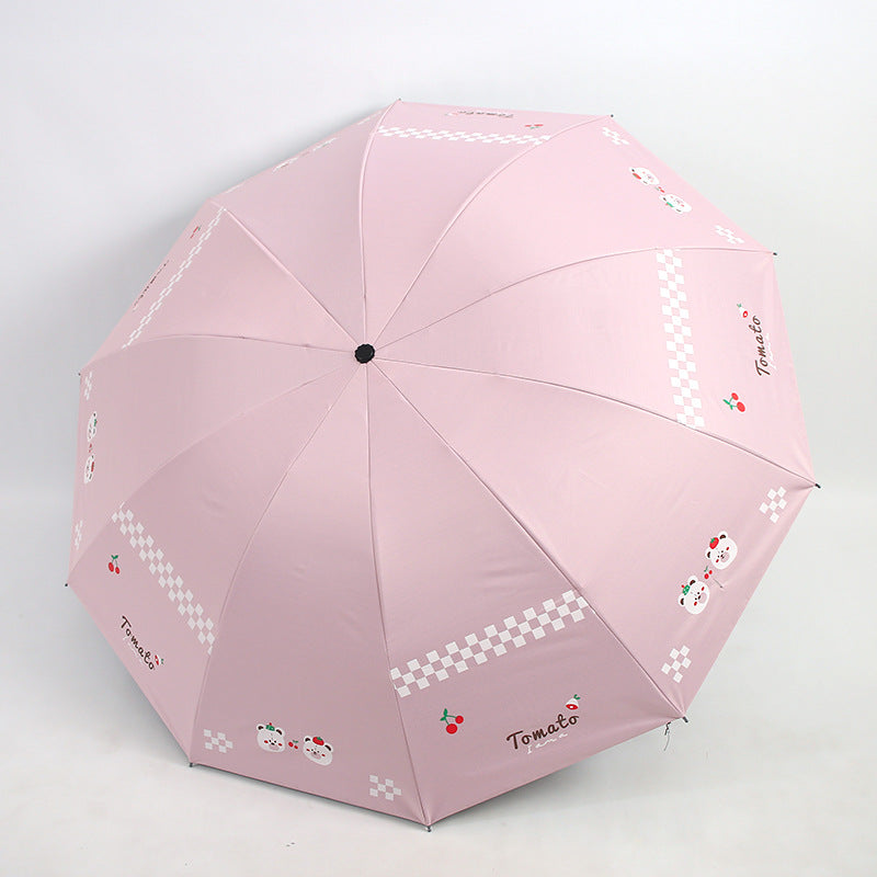 Damen Falt-Regenschirm mit kreativen Tiermotiven Brehn