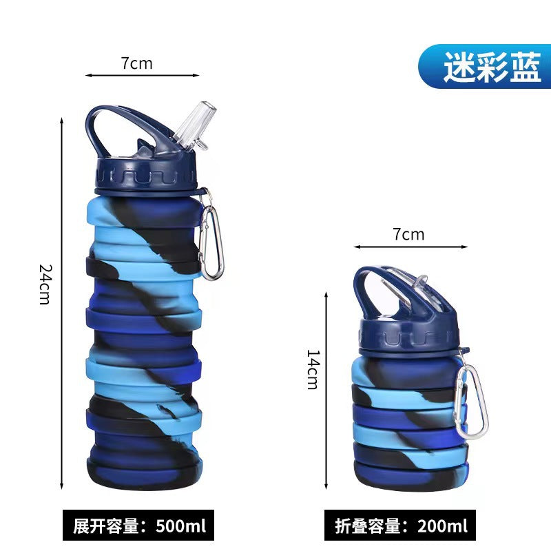 Unisex Faltbare Sporttrinkflasche mit Karabinerhaken Brehn
