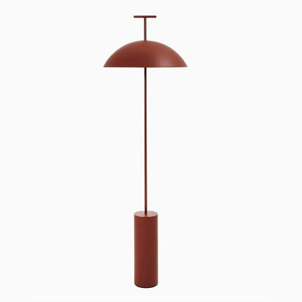 Moderner minimalistischer Stehlampe mit zylindrischem Fuß