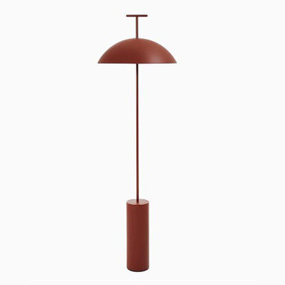 Moderner minimalistischer Stehlampe mit zylindrischem Fuß