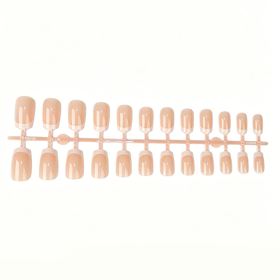 Klassisches French Tip Press-On Nail Art Set Brehn