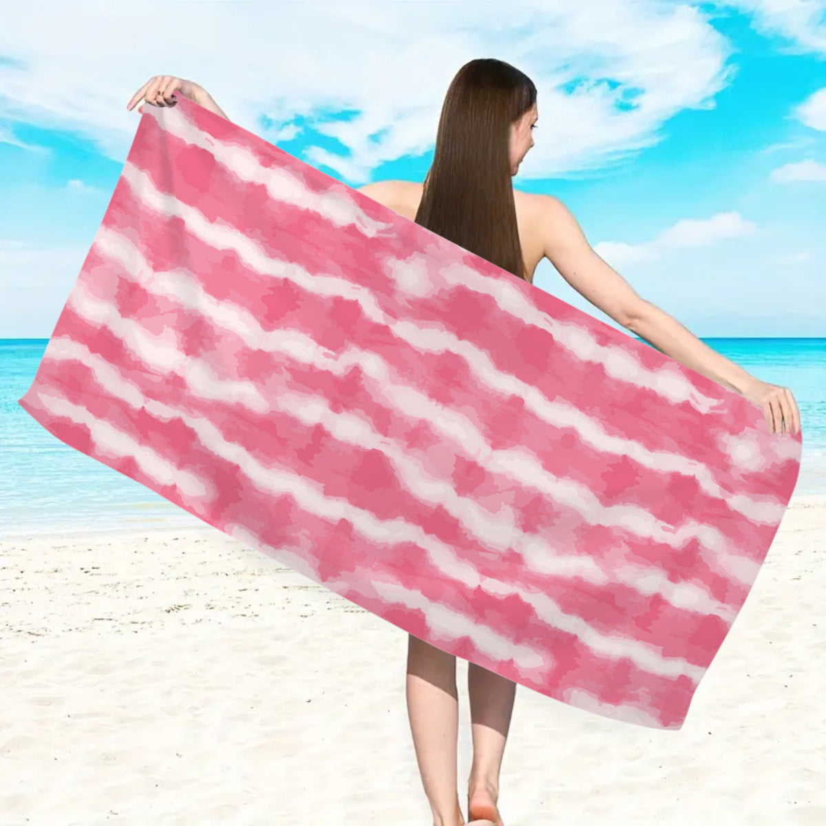 großes Strandtuch mit buntem Schmetterlingsdesign Brehn