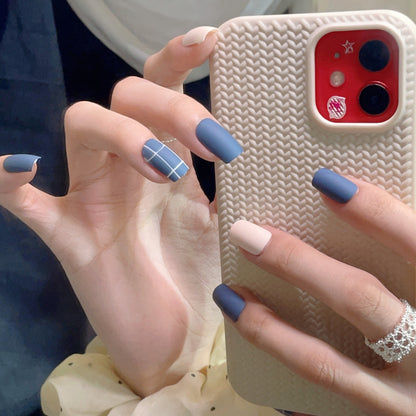 Blumenmuster Press-On Nagelset