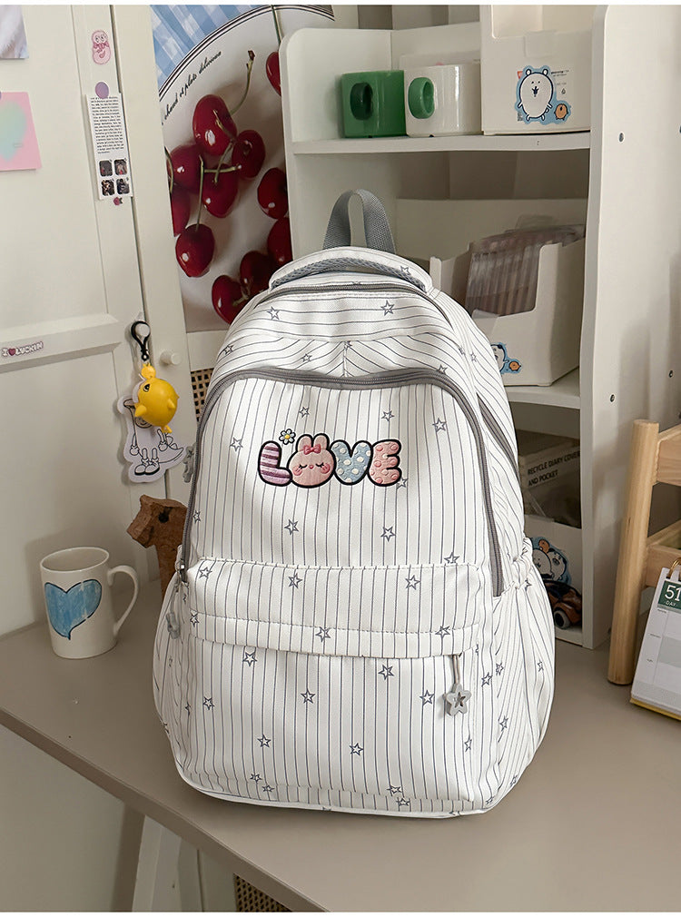 Verspielt Bestickter Schulrucksack Brehn