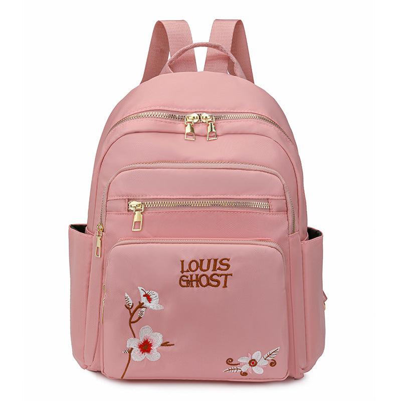Bestickter Mehrfach-Taschen Rucksack