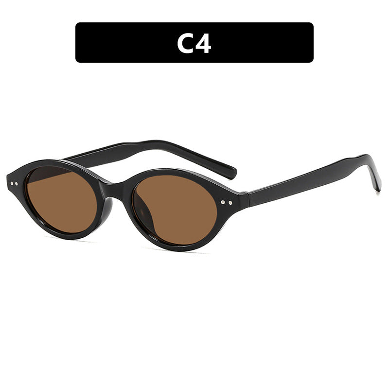 Damen Katzenaugen-Sonnenbrille mit einzigartigem Muster Brehn