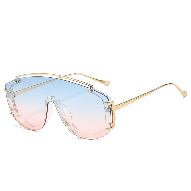 Modebewusste futuristische Schild-Sonnenbrille Brehn