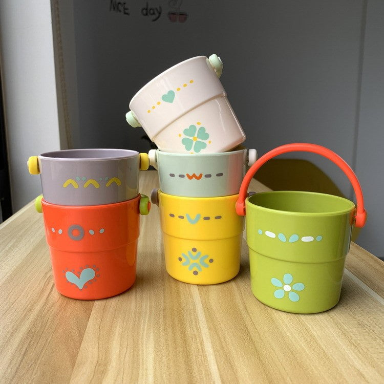 Unisex bunte Aufbewahrungseimer mit ergonomischem Griff Brehn