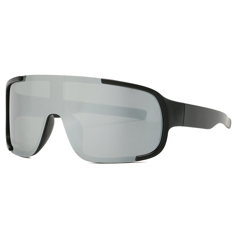 Damen sportliche UV-Schutz-Sonnenbrille mit breiter, aerodynamischer Form Brehn
