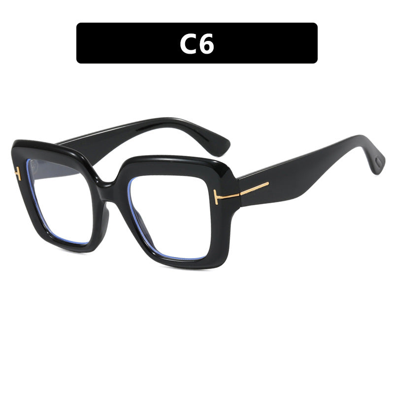Damen quadratische Sonnenbrille mit komfortablem Kunststoffrahmen und UV-Schutz Brehn