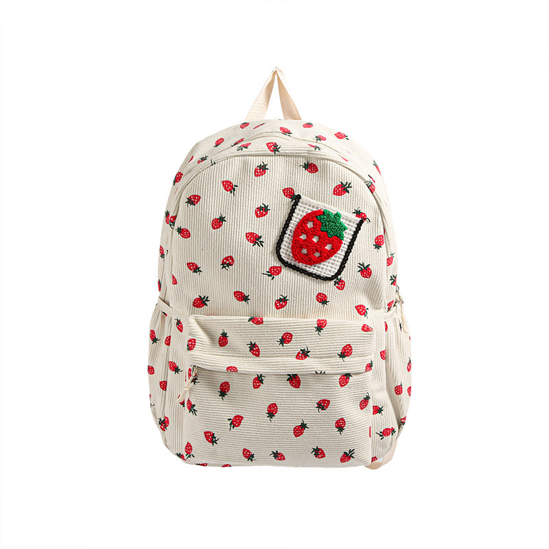 Rucksack mit Verspieltem Erdbeerdesign Brehn