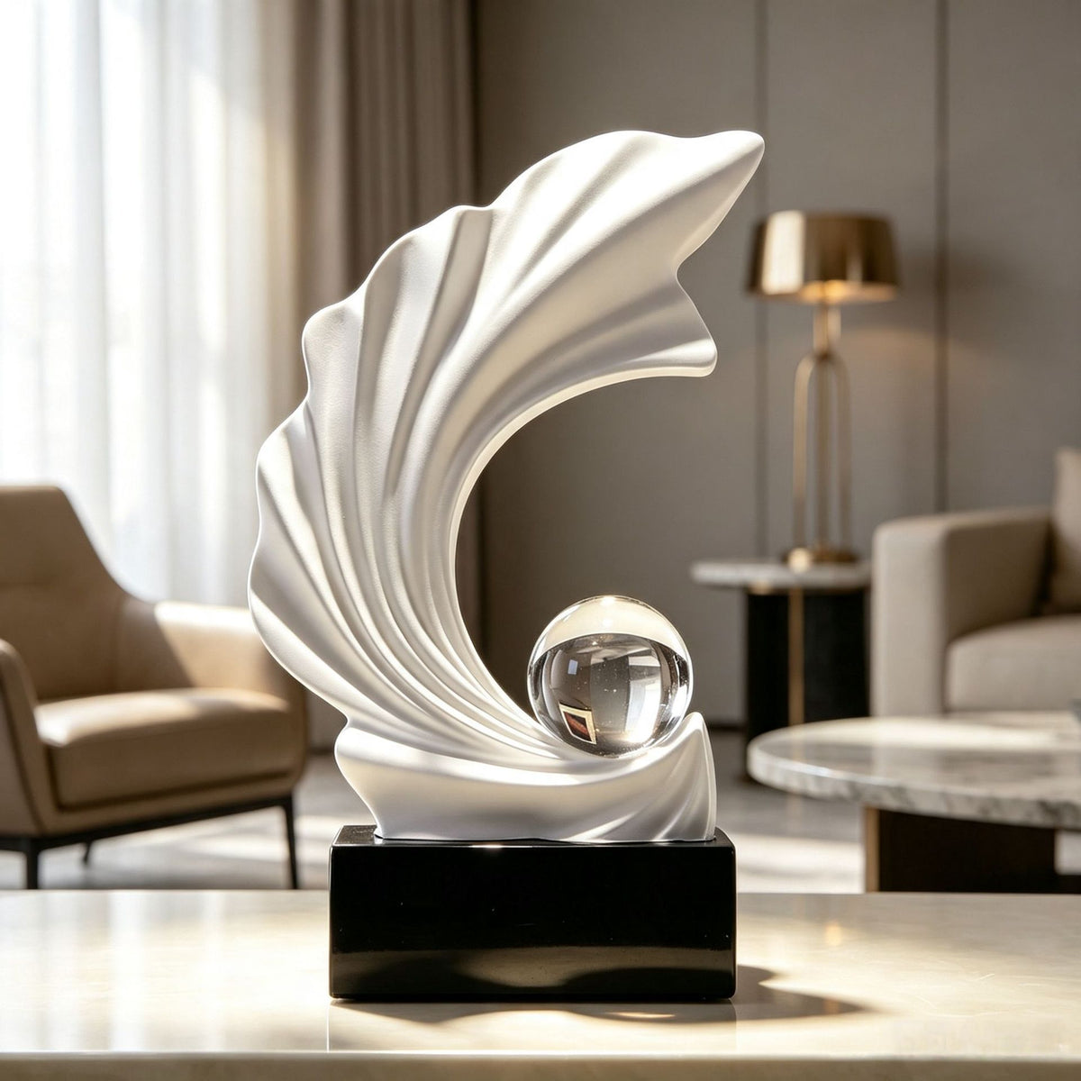 Künstlerische dekorative Skulptur für die Innenausstellung