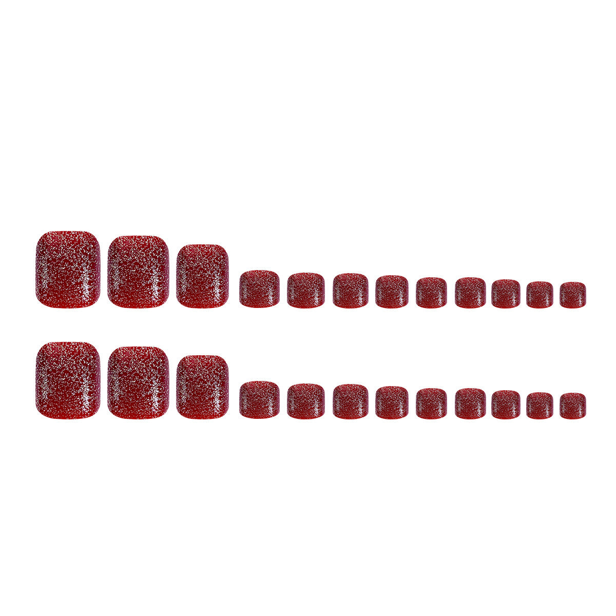 Glitzernde Fußnagelkunst Brehn