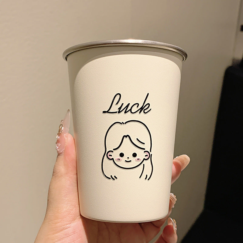 Keramiktasse mit Fröhlichem Gesichtsmotiv Brehn
