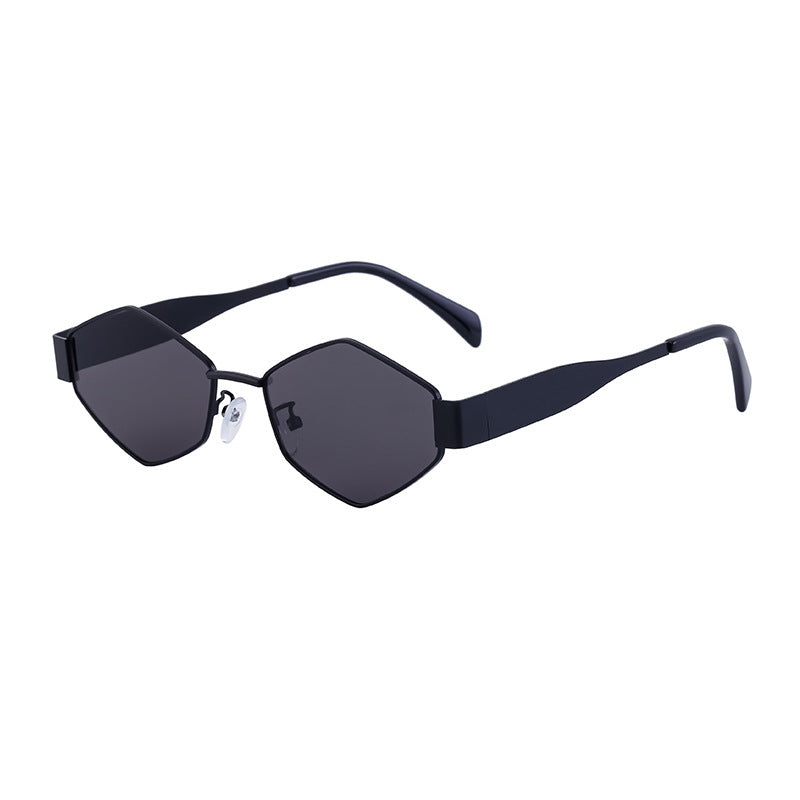 Damen geometrische Sonnenbrille mit modernem Rahmen Brehn