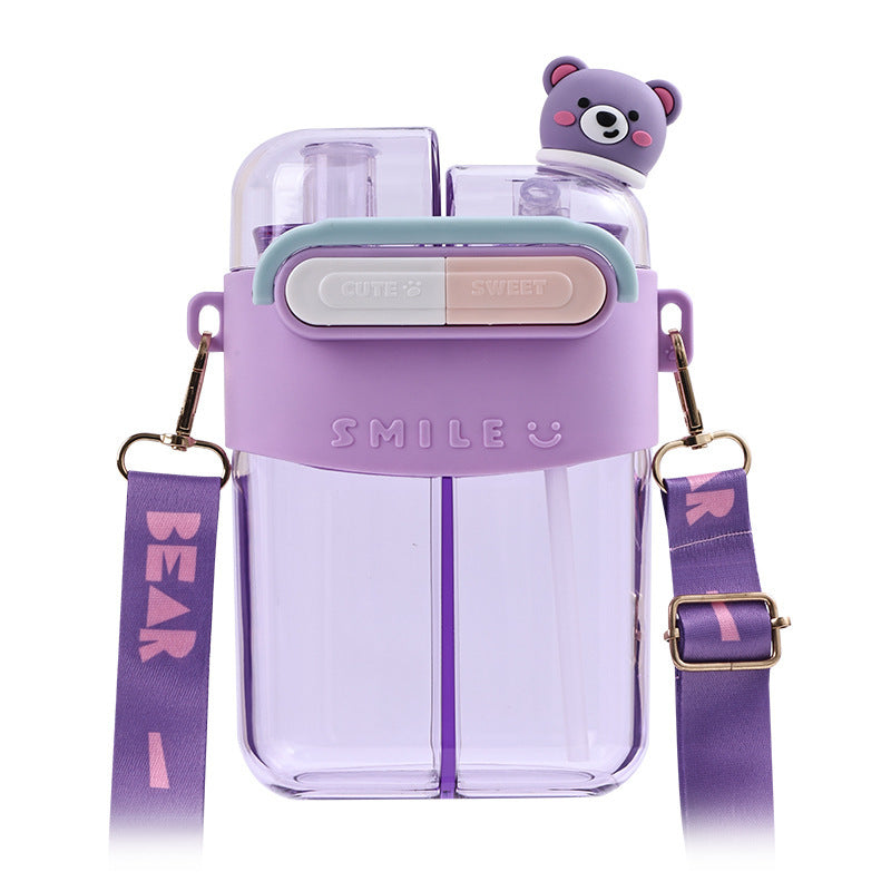 Damen Trinkflasche mit interaktivem Design und praktischer Schultertragefunktion Brehn