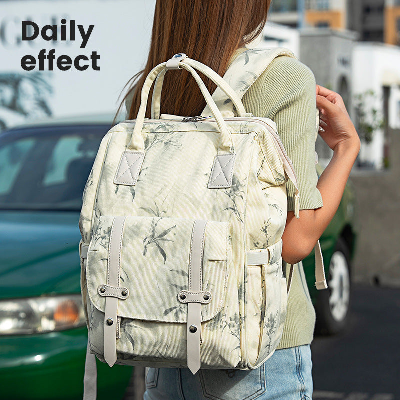 Stylischer Blumendruck Rucksack Brehn