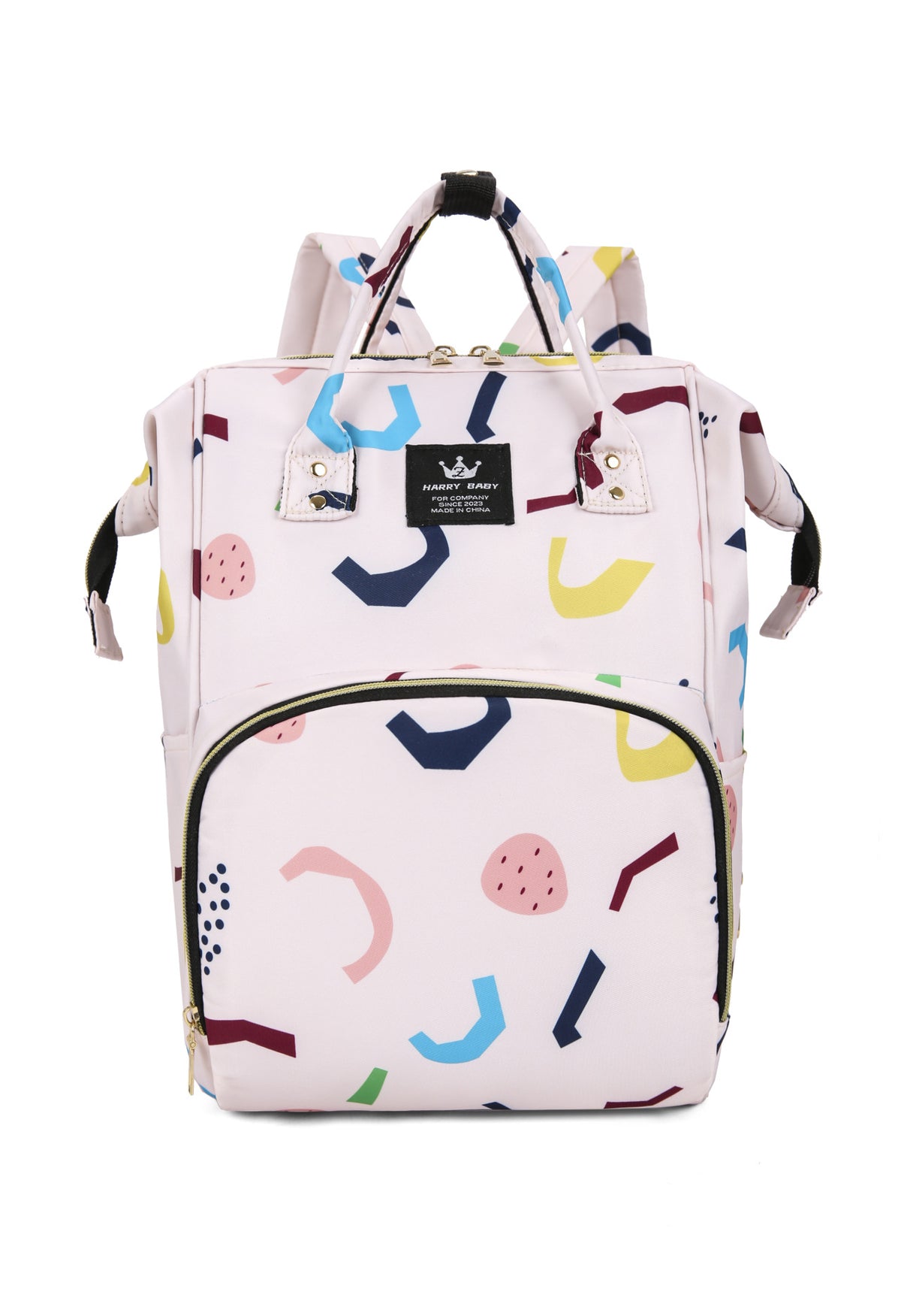 Stylische Baby-Pflege-Rucksack mit floralem Muster Brehn