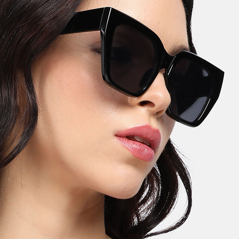 Damen geometrische Brille im modischen Schildkrötenmuster Brehn