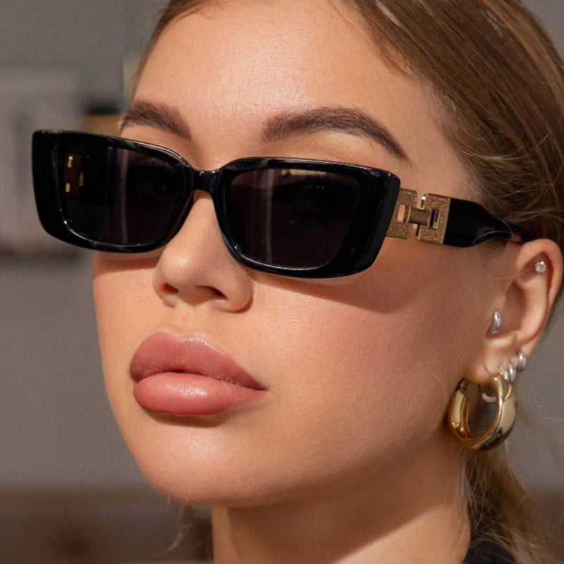 Damen modische Oversized Sonnenbrille mit einzigartigem Leopardenmuster Brehn