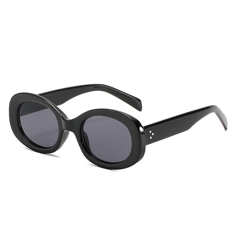 Vintage-Stil Ovalrahmen Sonnenbrille Brehn