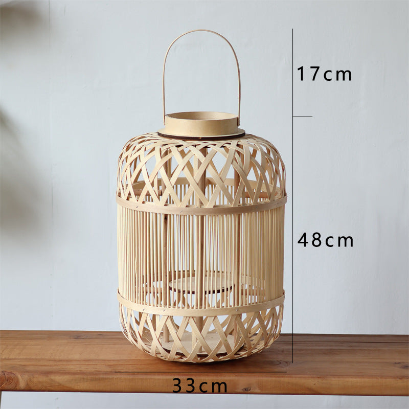 Stilvolle Rattan Laterne Brehn