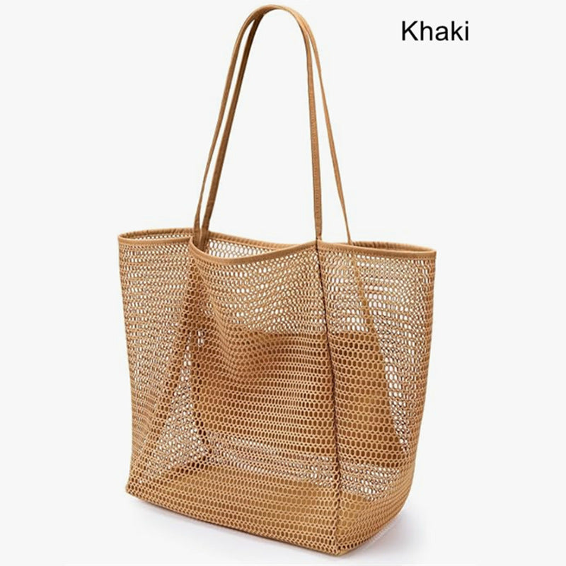Geräumige Mesh Strandtasche Brehn
