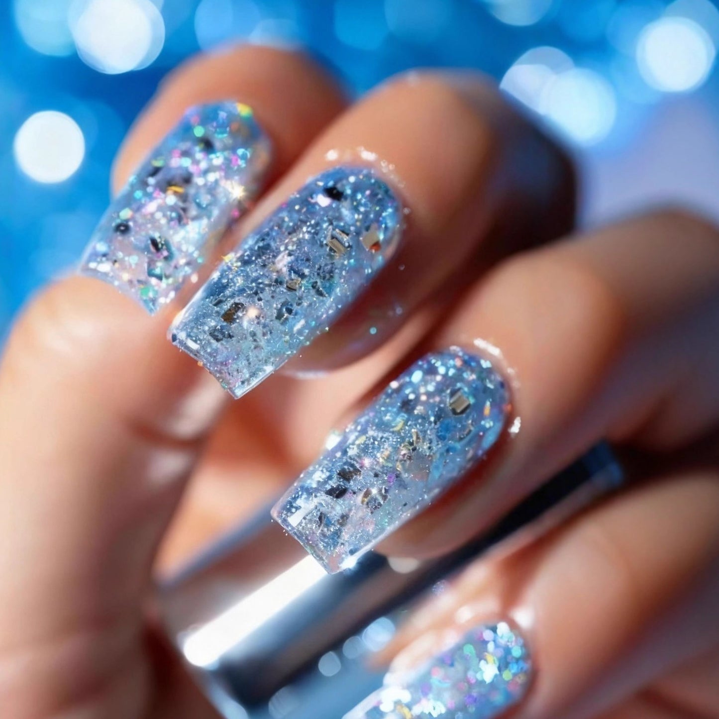 Glamouröse Kunstnägel mit Aufregendem Glitzer-Effekt Brehn