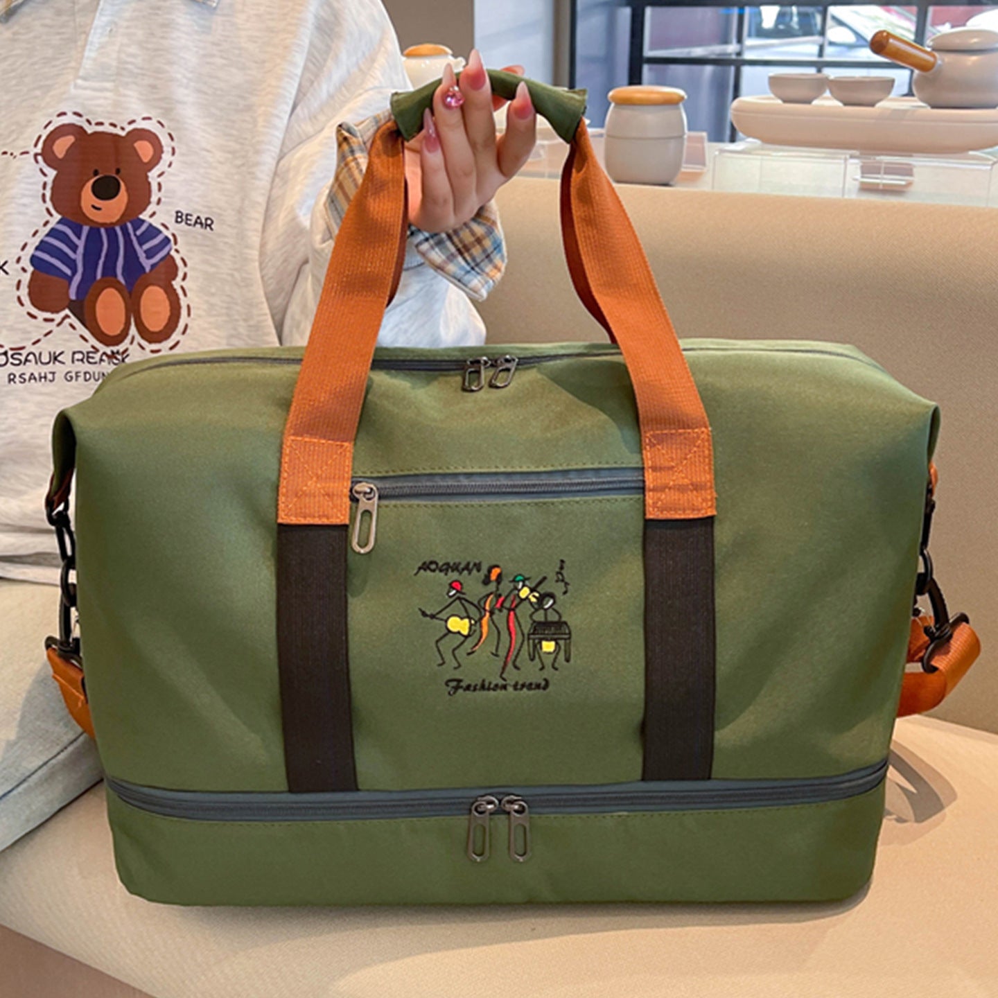 Sportliche Reisetasche mit Praktischen Fächern Brehn