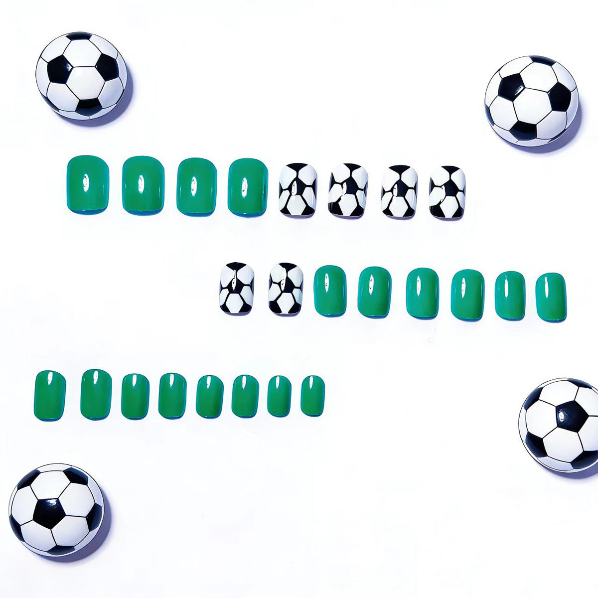 Kunstnägel Im Sportlichen Fußball-Design Brehn