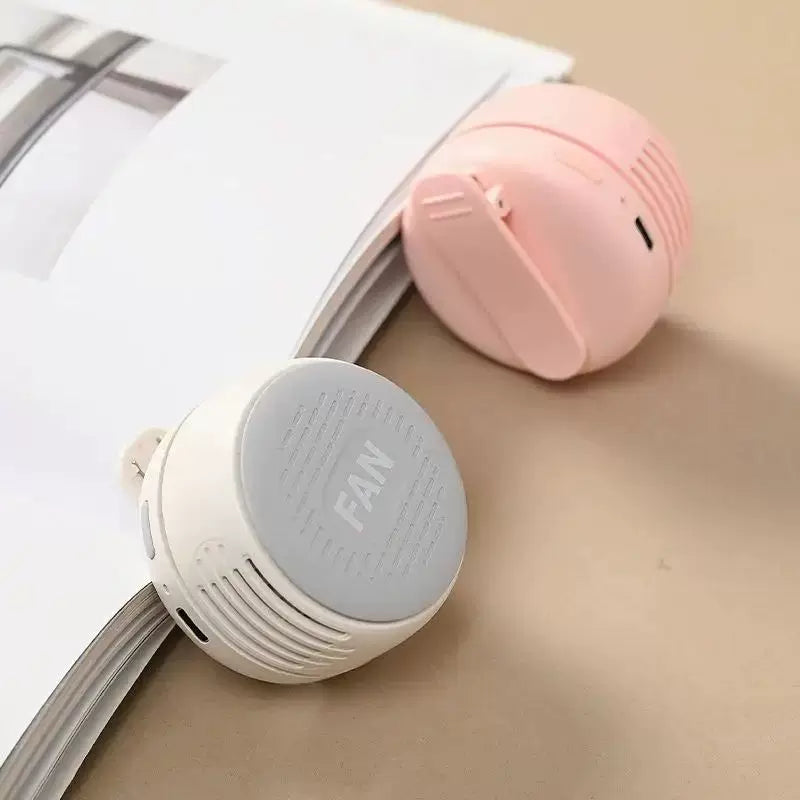 Unisex Einheitsgröße kompakte tragbare persönliche Kühlventilator mit USB wiederaufladbarem Akku und verstellbaren Lamellen Brehn