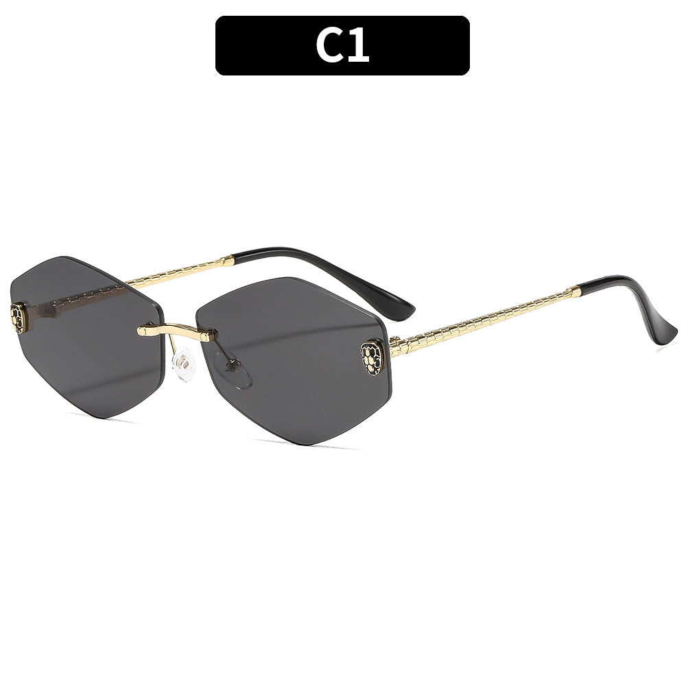 Künstlerische hexagonale Sonnenbrille