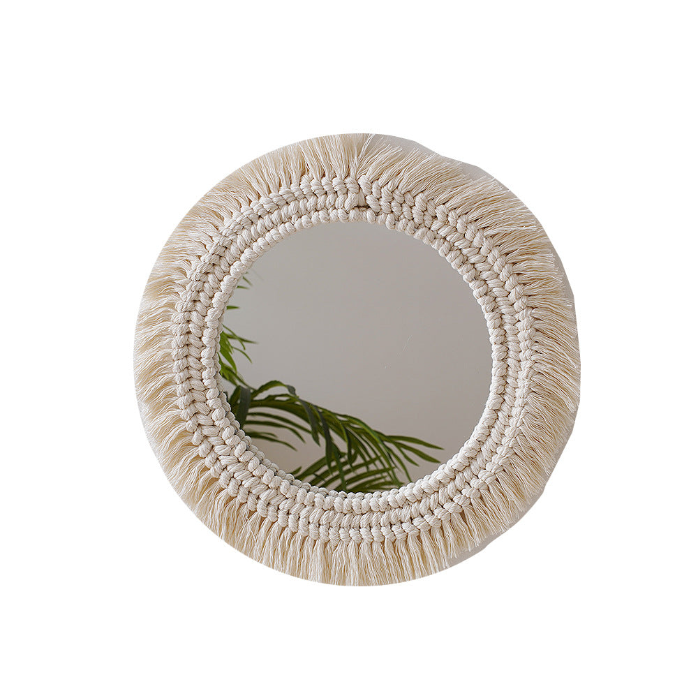 Dekorativer Makramee Wandspiegel Brehn