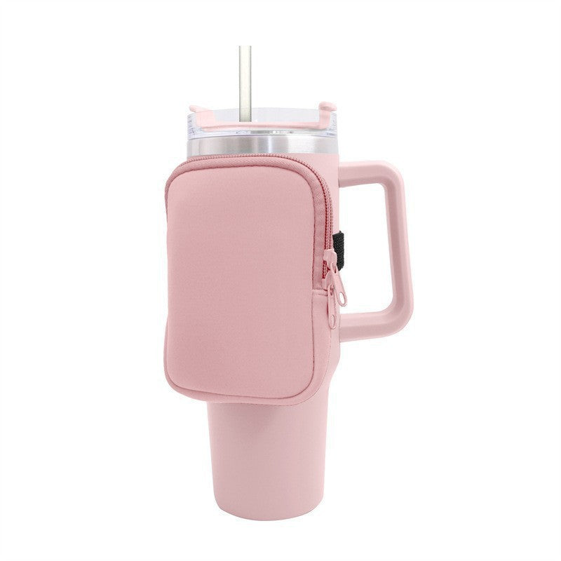 Damen Tragbare Isolierflasche mit praktischem Schultergurt Brehn