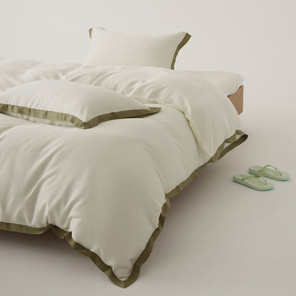 Luxuriöses Satin-Gefühl Bettbezug Set